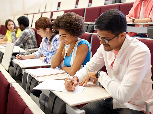 Students in lecture hall